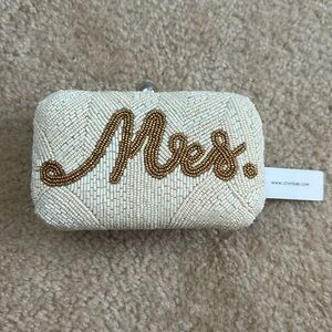 Beaded “Mrs.” Clutch